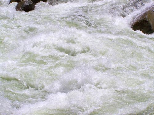 gushing water river stream