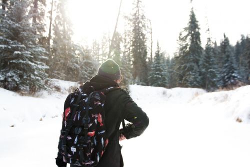 guy toque backpack