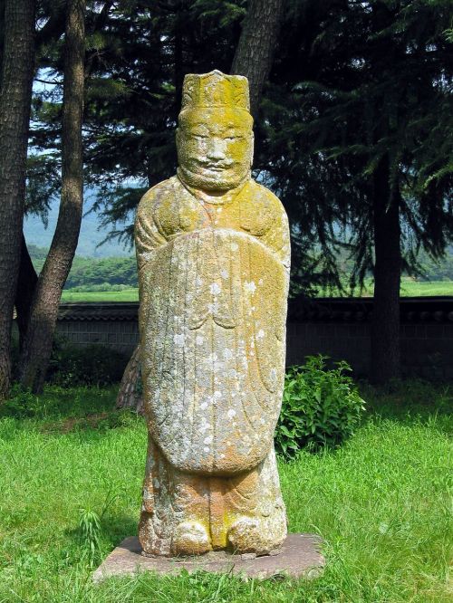 gwaereung stone statue korea