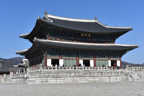 gyeongbok palace  republic of korea  forbidden city