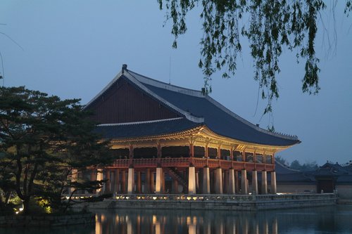 gyeongbok palace  palace  traditional