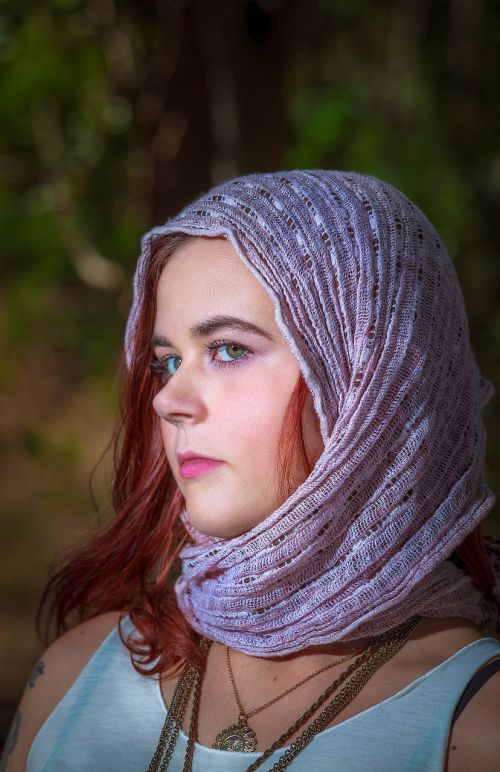 gypsy girl model scarf model local townsville girl