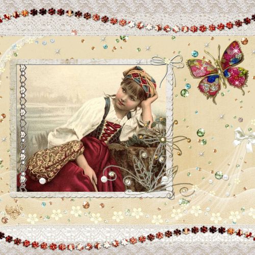 Gypsy Girl Scrapbooking Page
