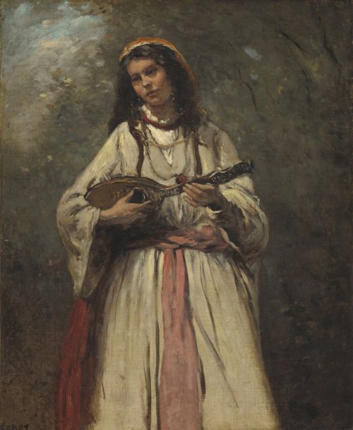 Gypsy Girl With Mandolin, C. 1870