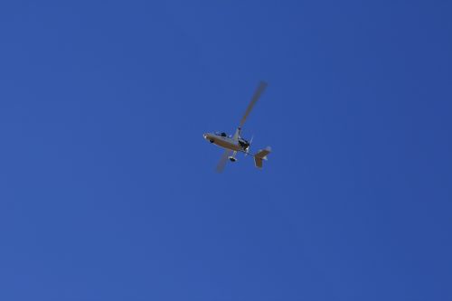 Gyro-copter Overhead