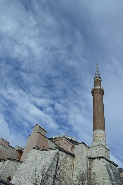 hagia sophia church blue