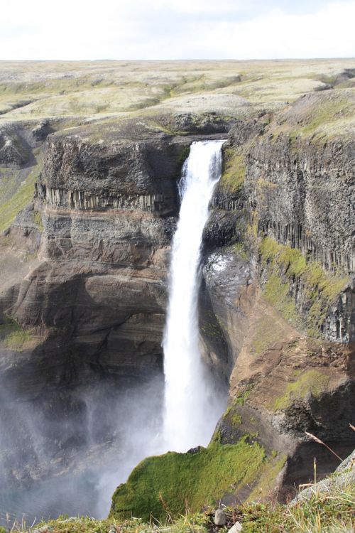 háifoss waterfall iceland