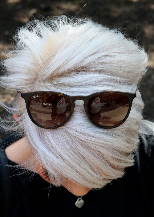 hair  glasses  woman