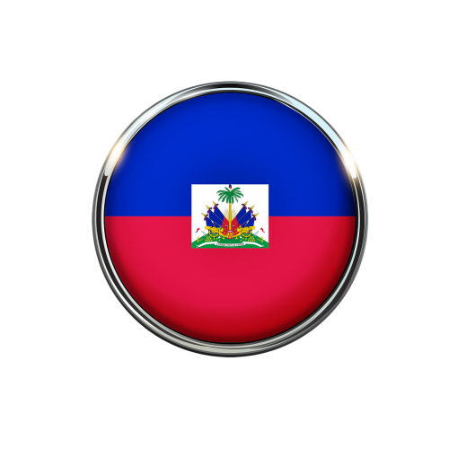 haiti flag circle