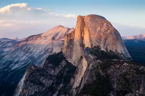 half dome yosemite national park mountain