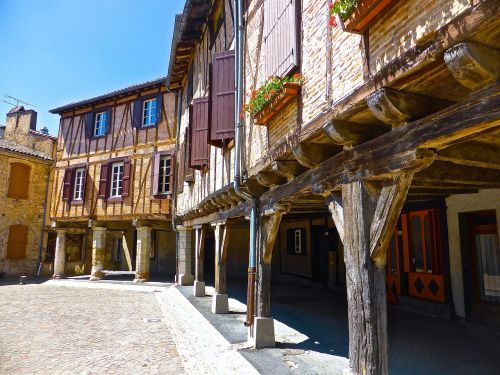 half-timbered house facade