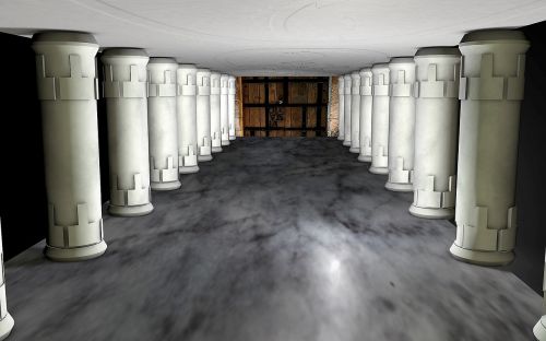 hall columnar marble