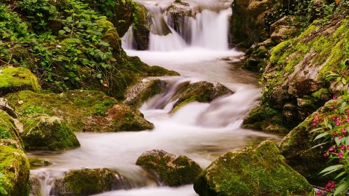 hallein bach waterfall