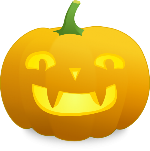 halloween pumpkin vampire
