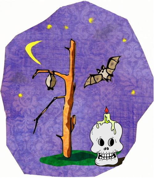 halloween skull terror