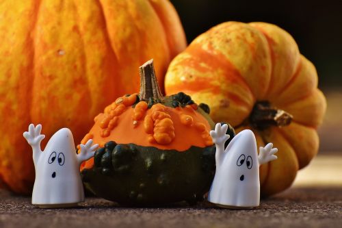 halloween ghosts pumpkin
