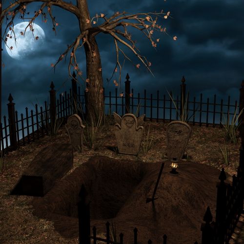 halloween grave cemetery