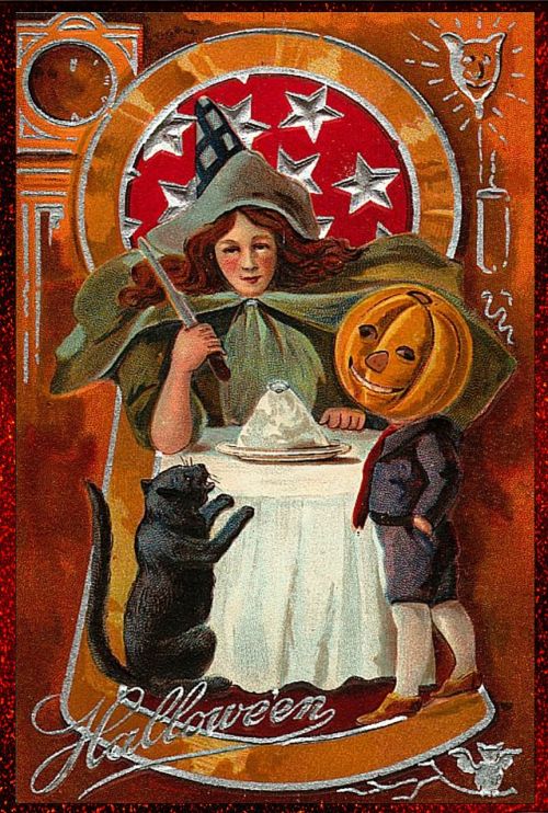 halloween vintage witch