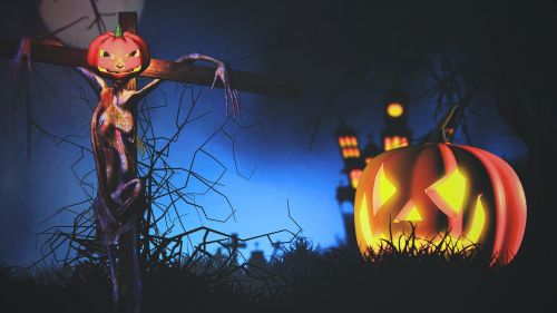 halloween pumpkin dark