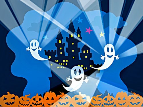 halloween  ghosts  haunted house