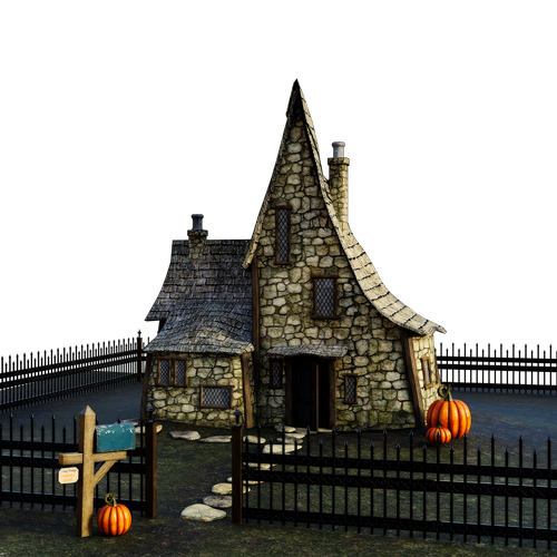 halloween  house  pumpkin