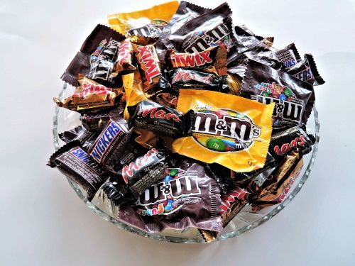 halloween candy chocolates nuts