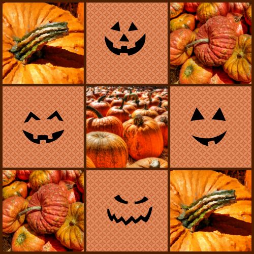 Halloween Pumpkin Collage