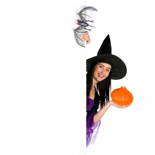Halloween Woman And Copyspace