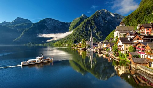 hallstatt  austria  bergsee