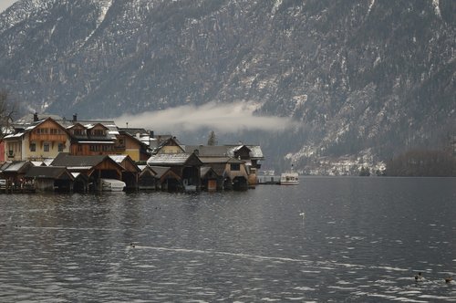 hallstatt  austria  lake