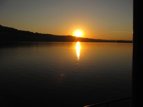 hallwilerssee sunset lake