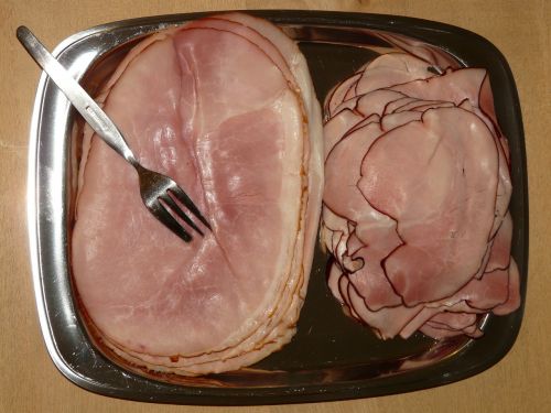 ham plate ham cooking ham