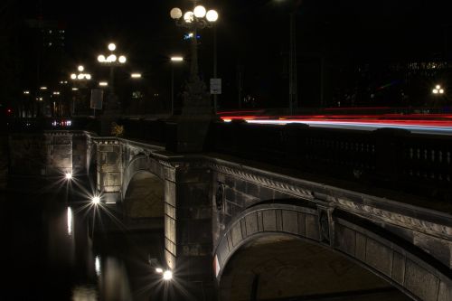hamburg night bridge