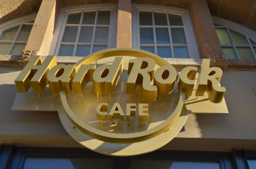 hamburg hard rock cafe evening sun