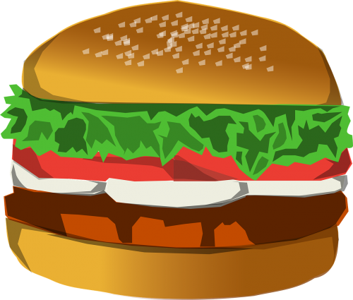 hamburger burger food