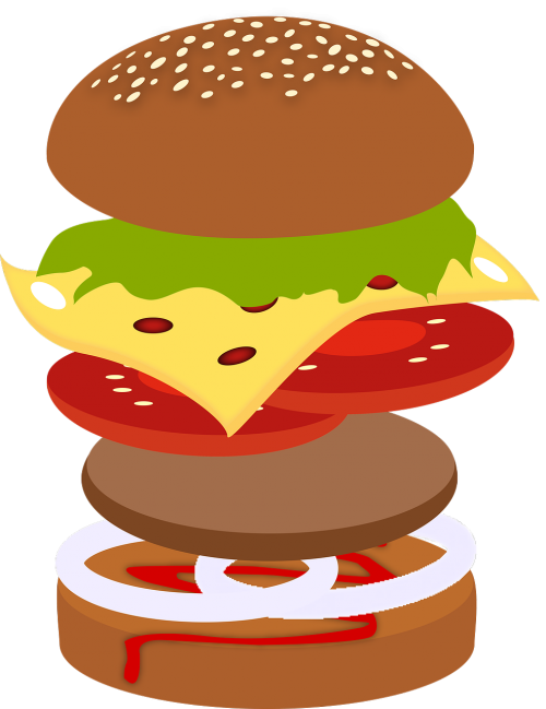 hamburger eat food