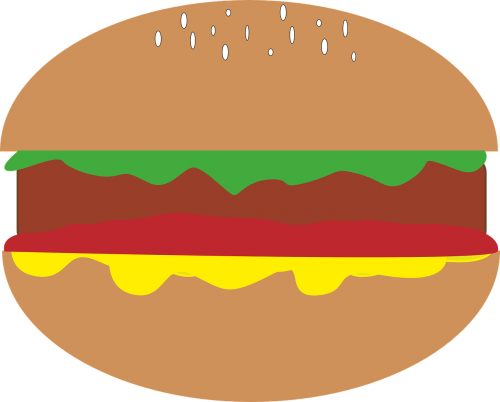hamburger sandwich snack