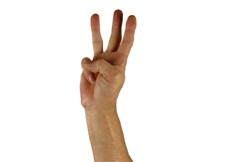 hand finger three