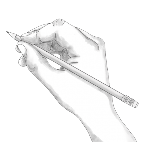 hand pencil holding