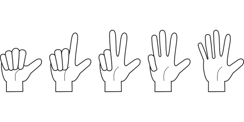 hand counting fingers