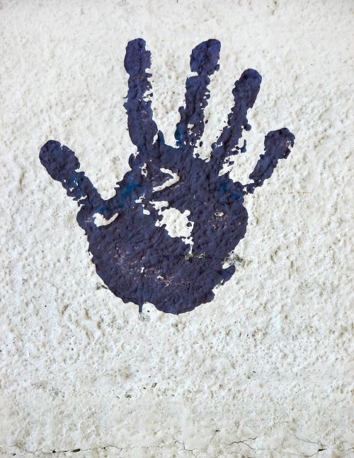 hand reprint handprint
