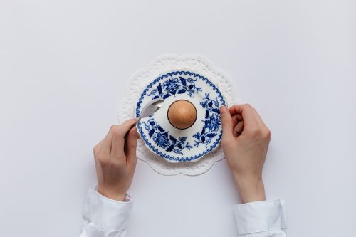 hand ceramic plate