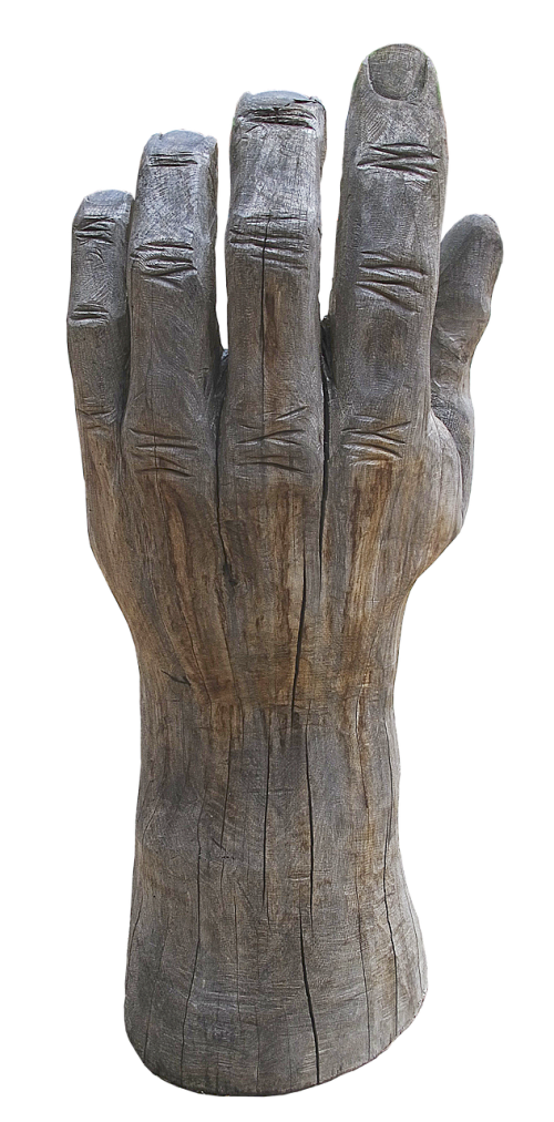 hand finger wood hand