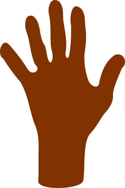 hand fingers silhouette