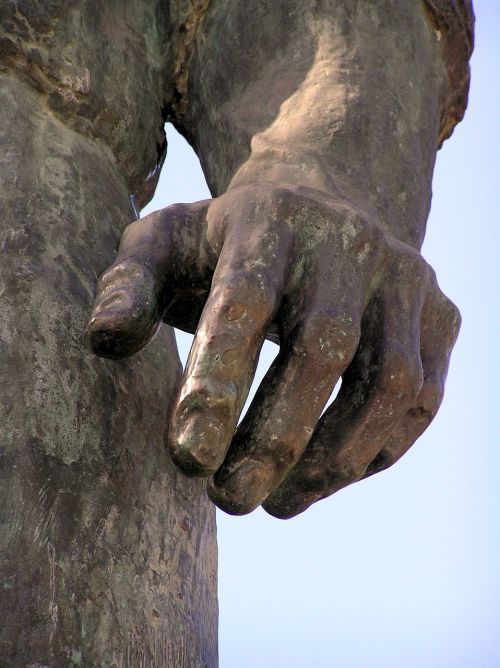 hand bronze strength