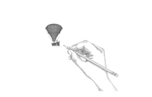 hand  drawing  balloon