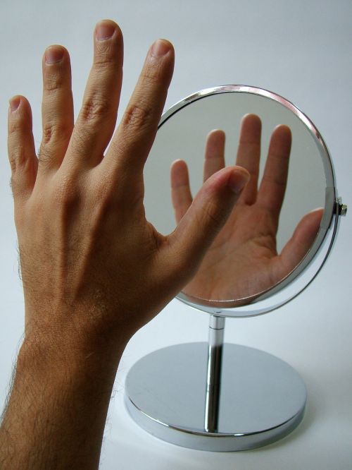 hand body mirror