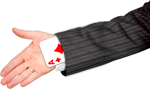 hand playing card ace