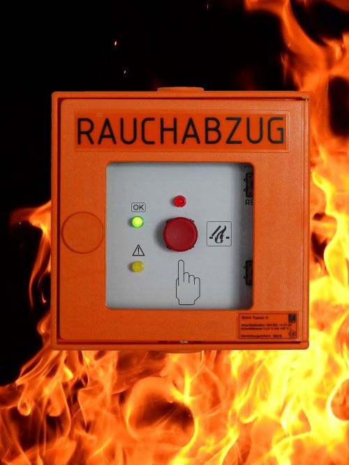 hand detector fire detector push button