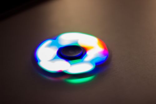 hand spinner led light